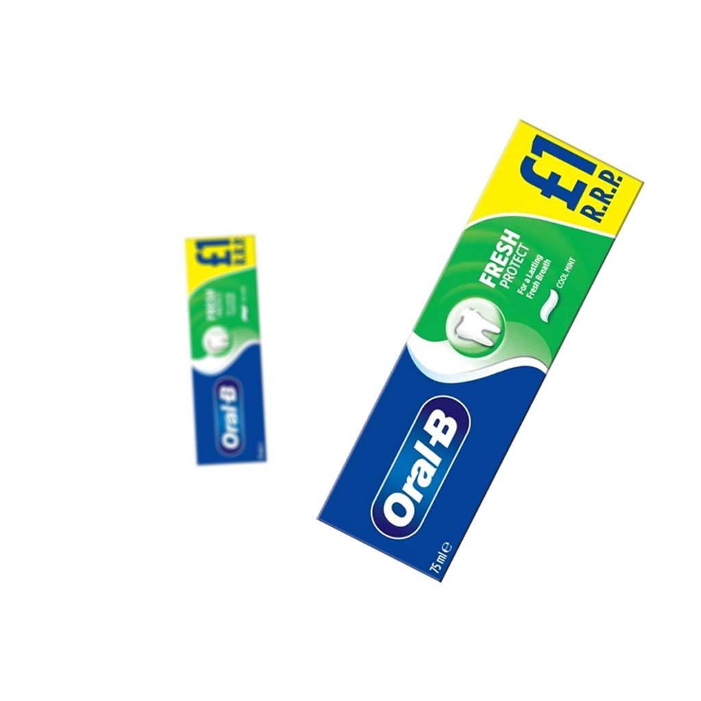 خمیر دندان اورال-بی مدل Fresh Protect حجم 75 میلی لیتر