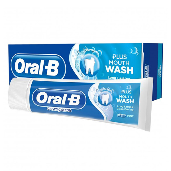 خمیر دندان اورال-بی سری Complete مدل PLUS MOUTH WASH حجم 75 میلی لیتر