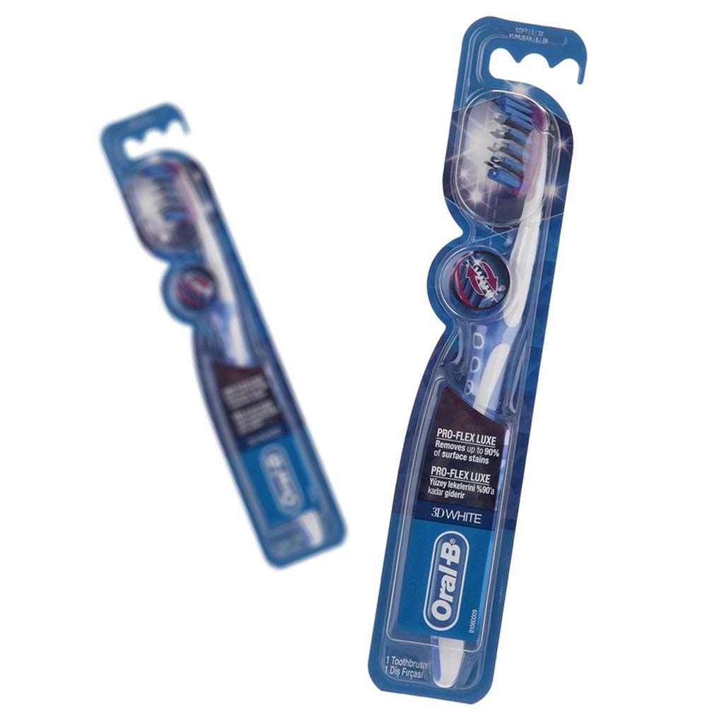 مسواک اورال-بی مدل پروفلکس مدل 3D White با برس متوسط
