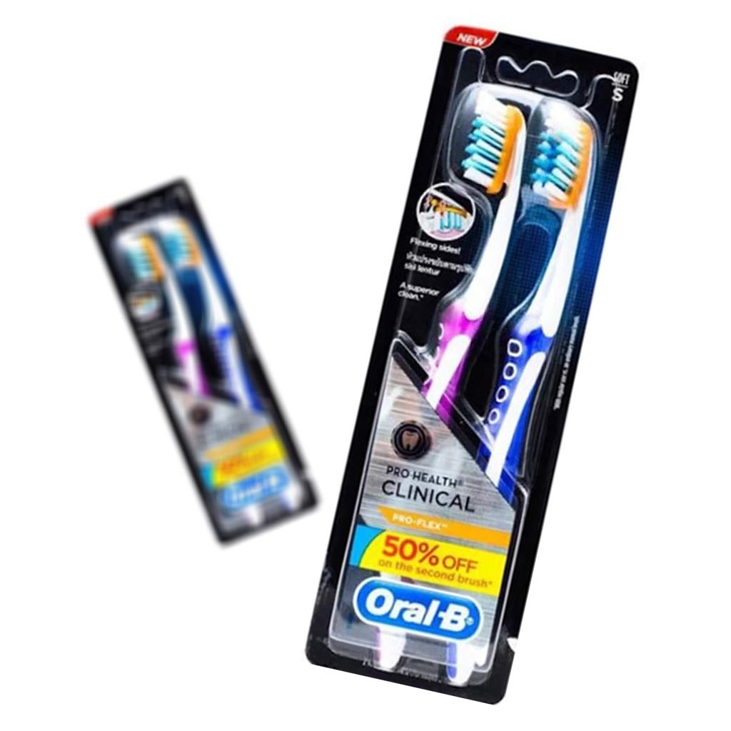 مسواک اورال-مدل PRO-FLEX با برس نرم بسته‌ 2 عددی