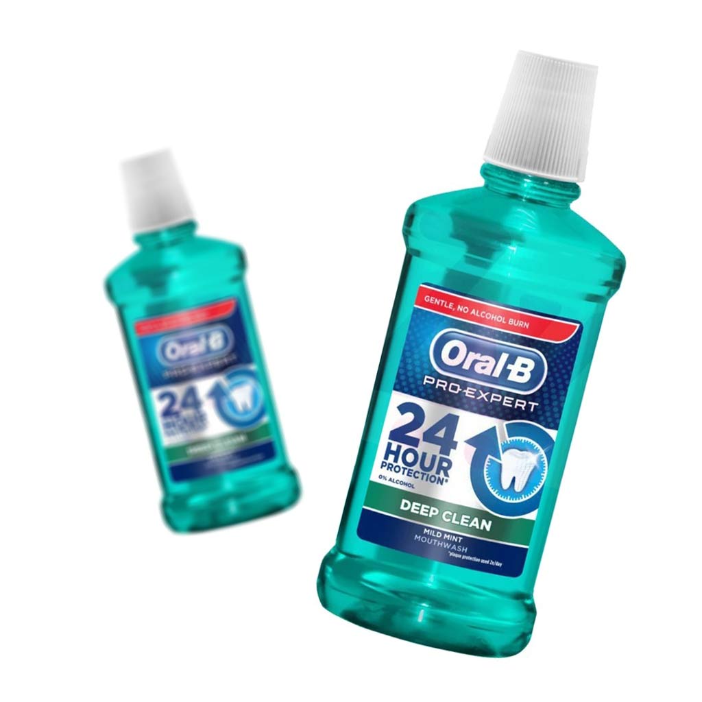 دهان شویه اورال-بی مدل DEEP CLEAN حجم 500 میلی لیتر