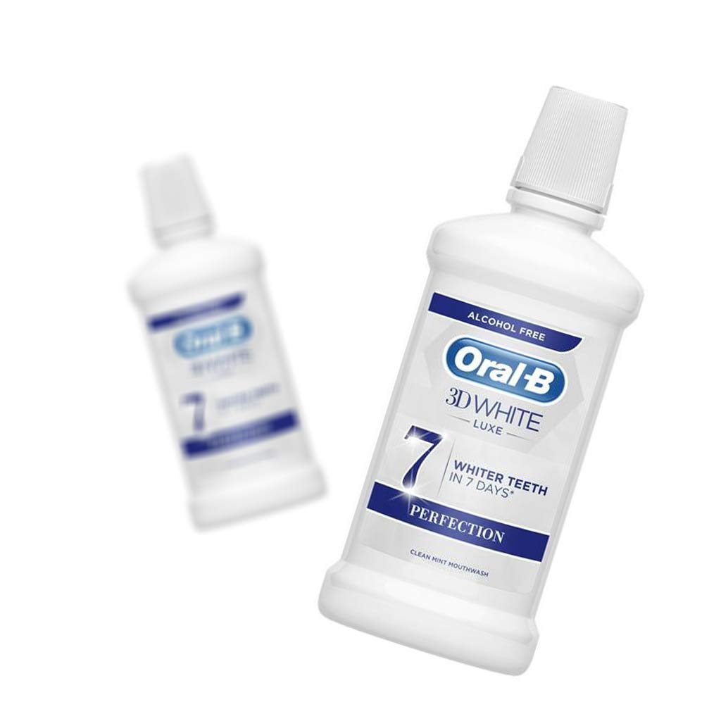 دهان شویه اورال-بی مدل 3D White حجم 500 میلی لیتر