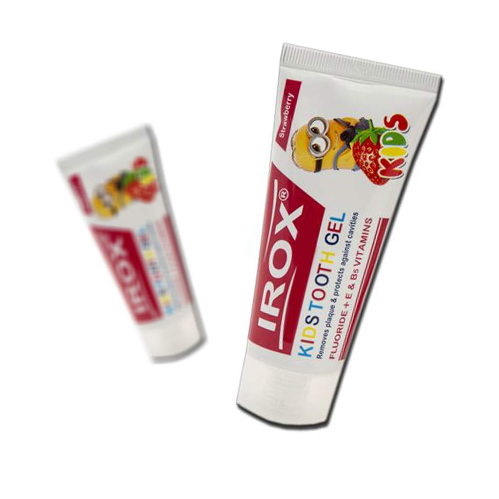 خمیر دندان ژله‌ای کودک با طعم توت فرنگی ۷تا ۱۲ سال ایروکس
