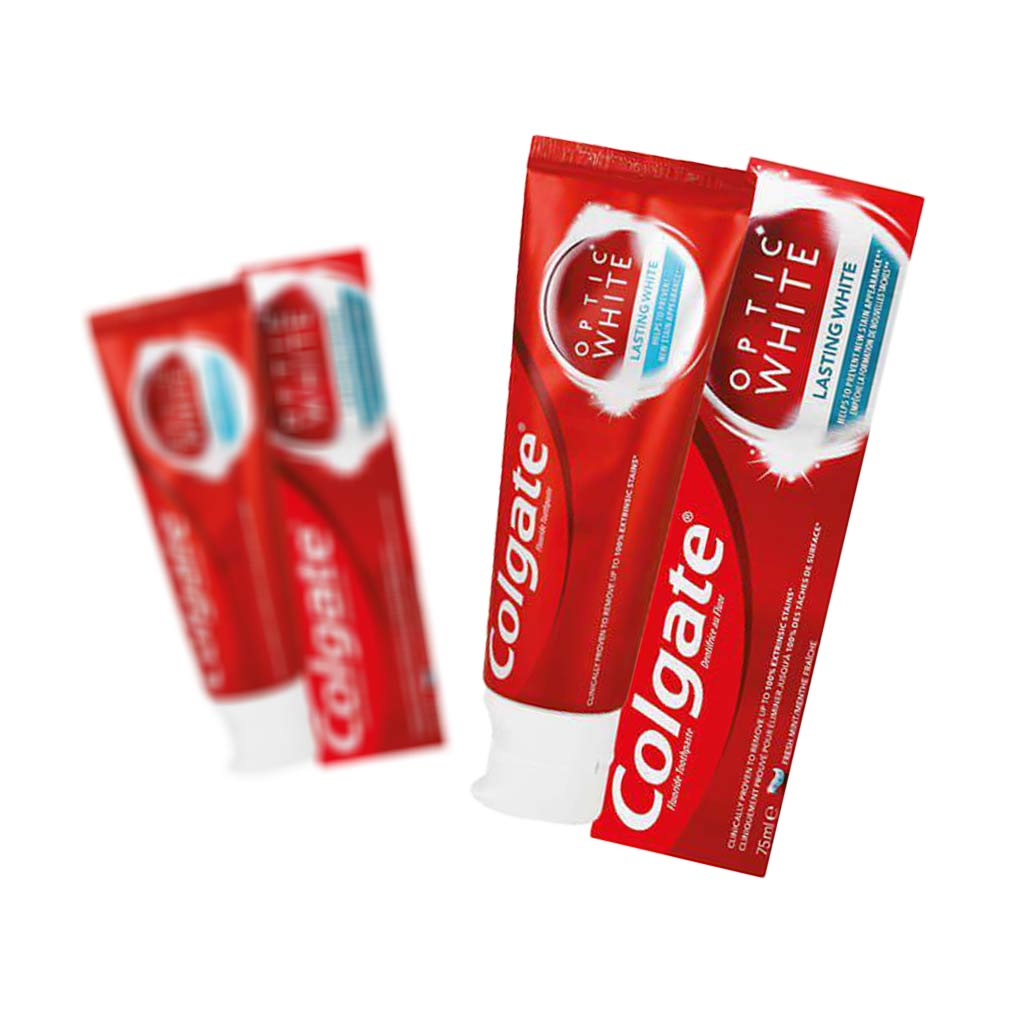 خمیردندان سفیدکننده کلگیت اپتیک وایت Lasting White حجم 75 میل