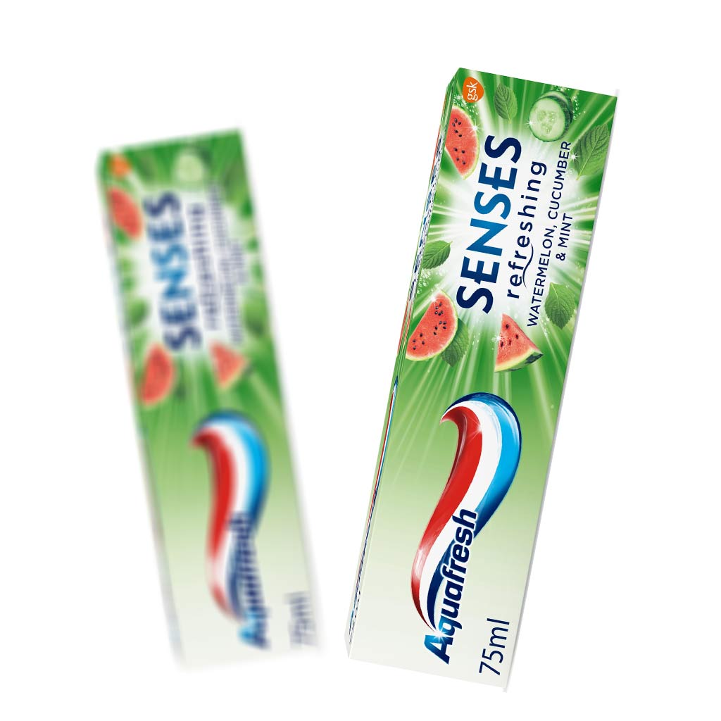 خمیر دندان آکوا فرش سری Senses مدل refreshing حجم 75 میلی لیتر