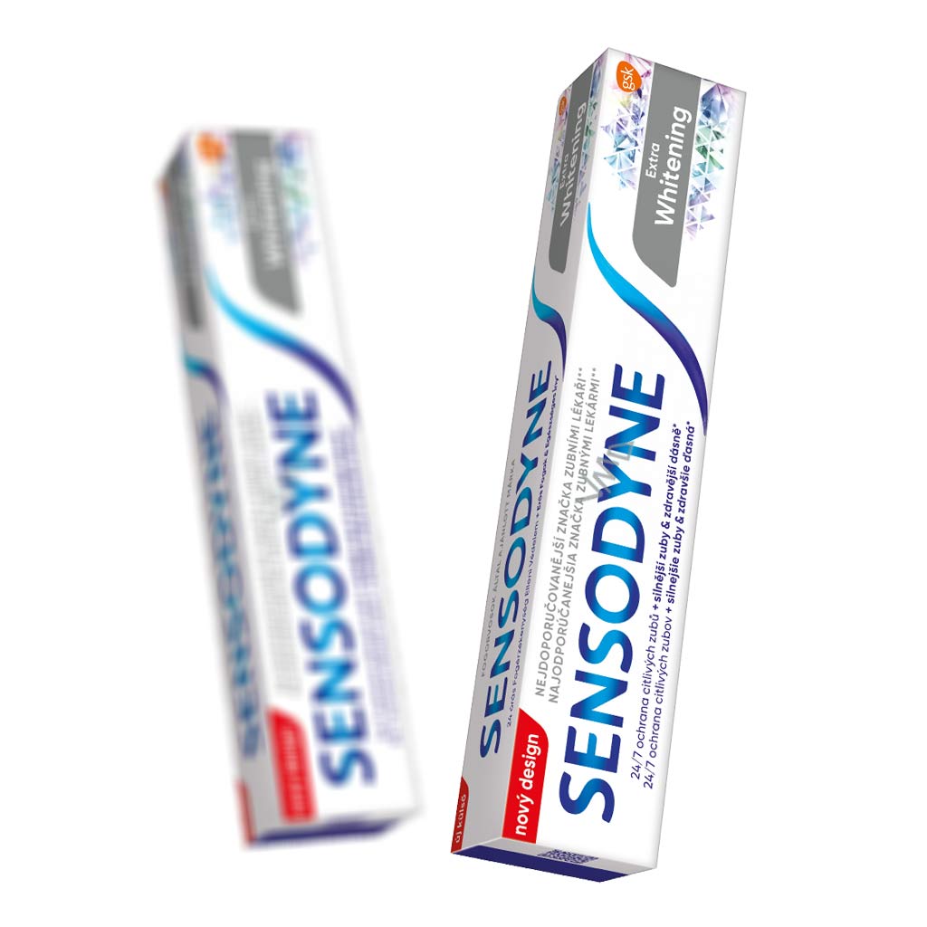 خمیردندان سنسوداین مدل extra whitening سفید کننده قوی حجم 75 میل