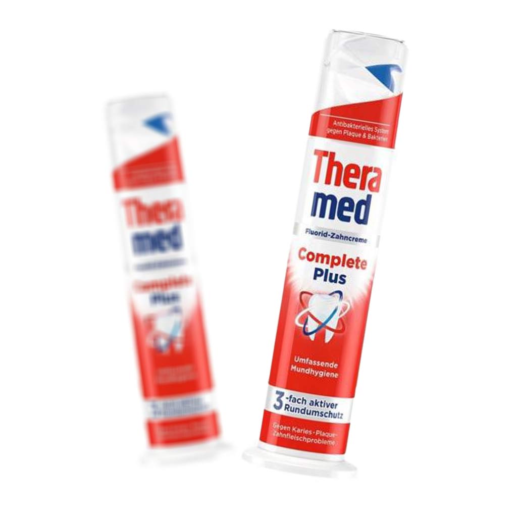 خمیر دندان پمپی ترامد اصل آلمان مدل Theramed Complete Plus