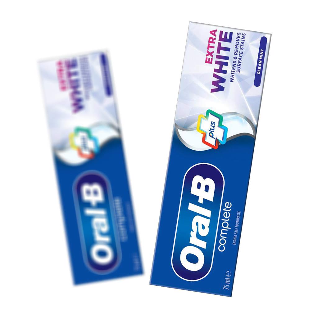 خمیر دندان سفید کننده اورال بی پلاس Oral-B Plus Extra White