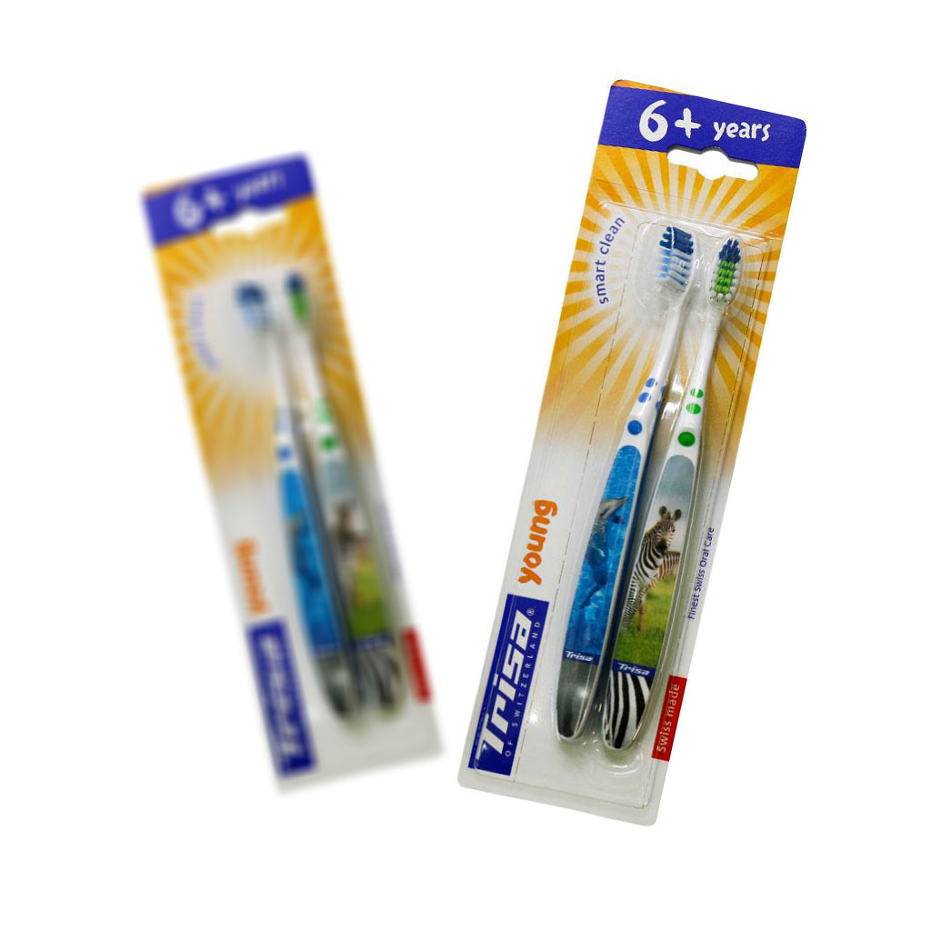 مسواک یانگ ادیشن دوتایی تریزا مناسب کودکان بالای 6 سال