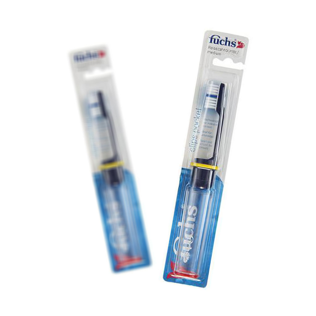 مسواک کلیپس مسافرتی فوكس با برس متوسط