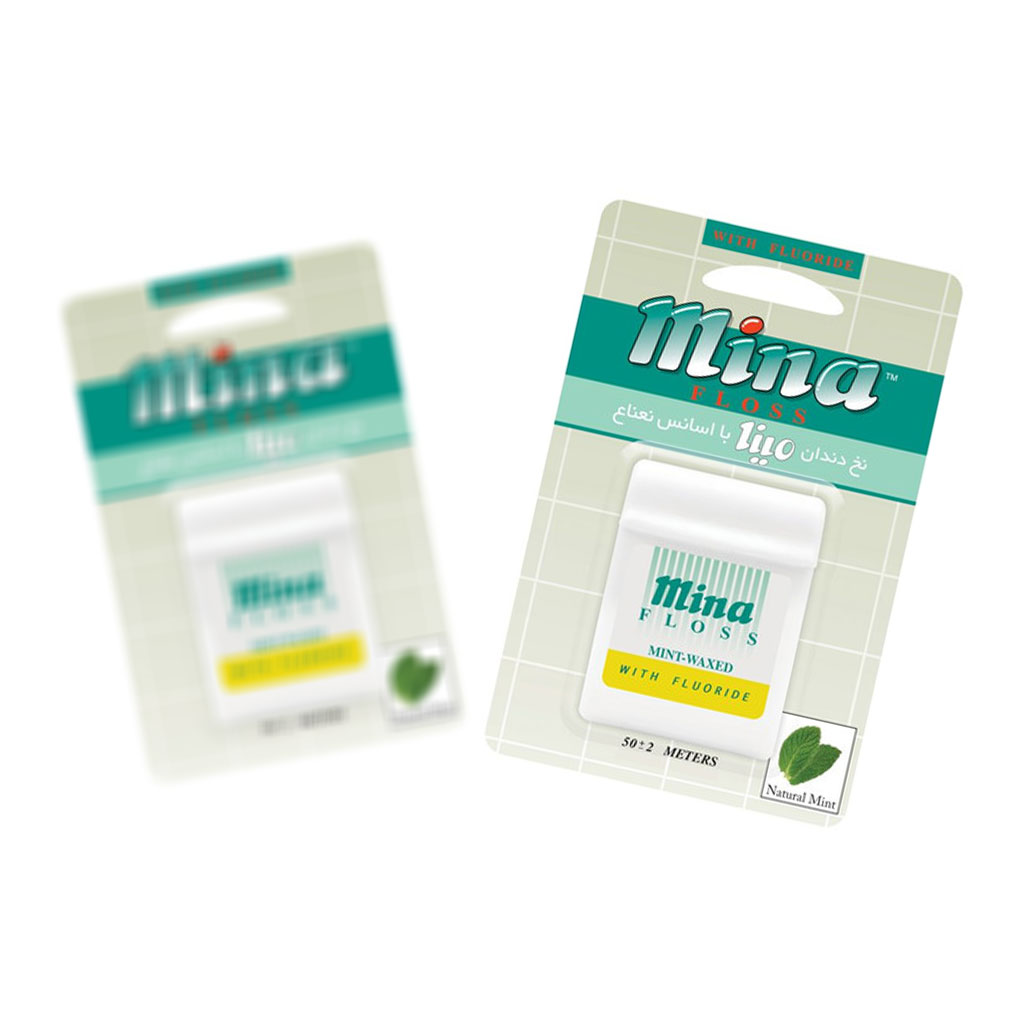 نخ دندان مینا  نعنایی متراکم