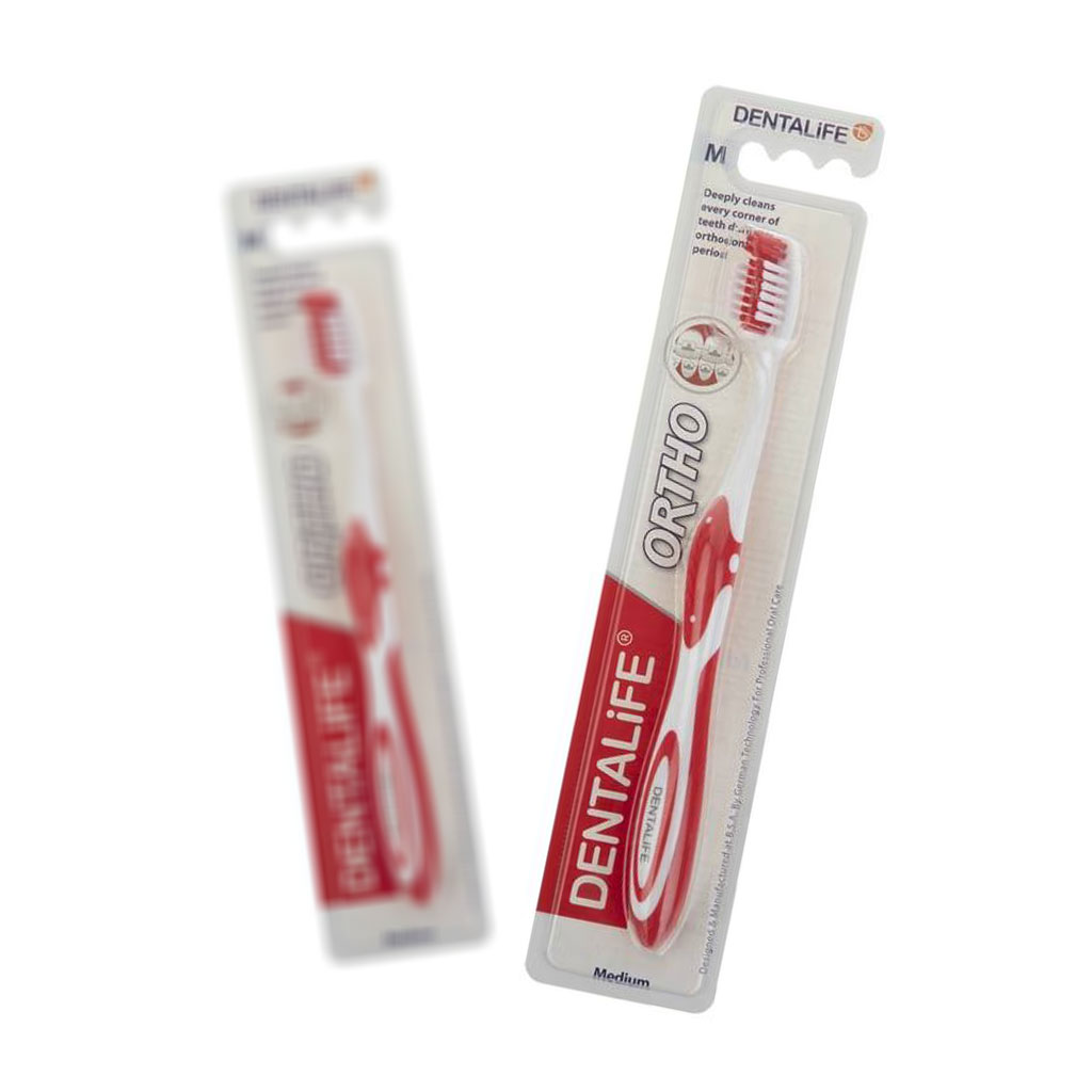 مسواک دنتالایف مدل ORTHO با برس متوسط