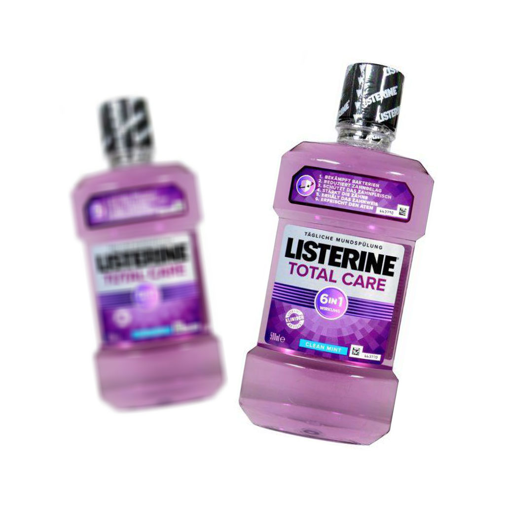 دهانشویه لیسترین مدل توتال کر ۵۰۰ میل