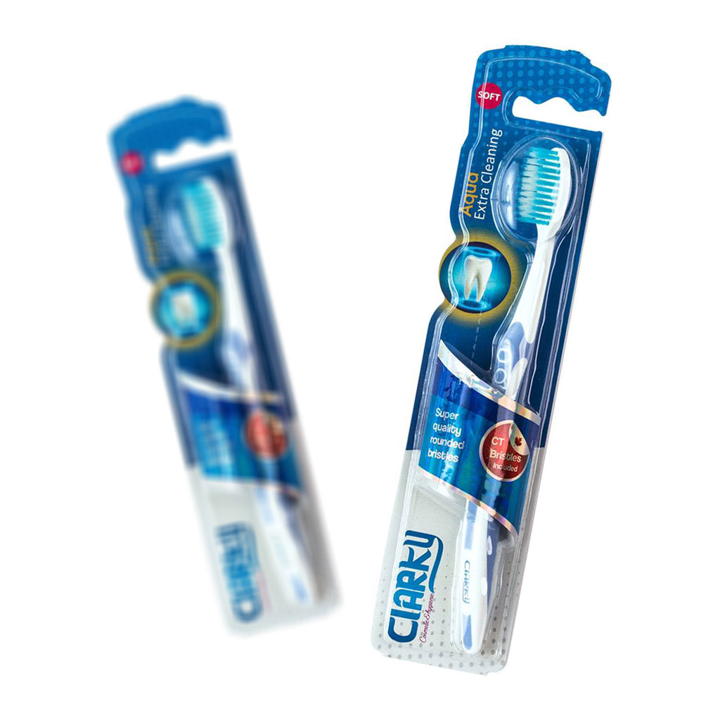 مسواک مدل آکوا با برس نرم کلارکی