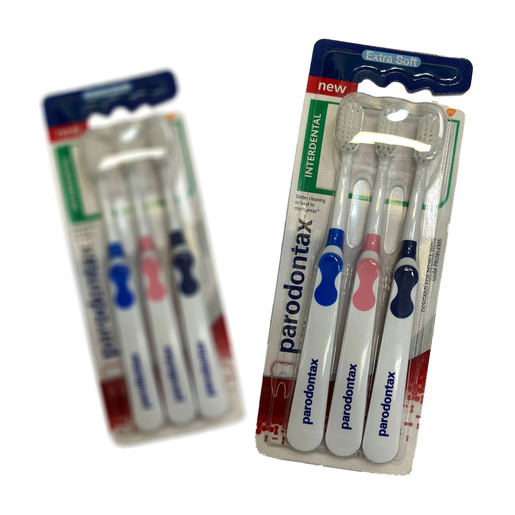 مسواک پارودونتکس INTERDENTAL بسته ۳ عددی