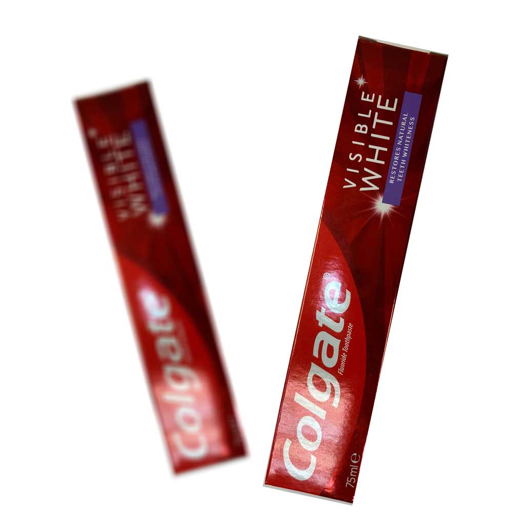 خمیر دندان کلگیت Colgate مدل Visible White سفید کننده قوی حجم ۷۵ میل