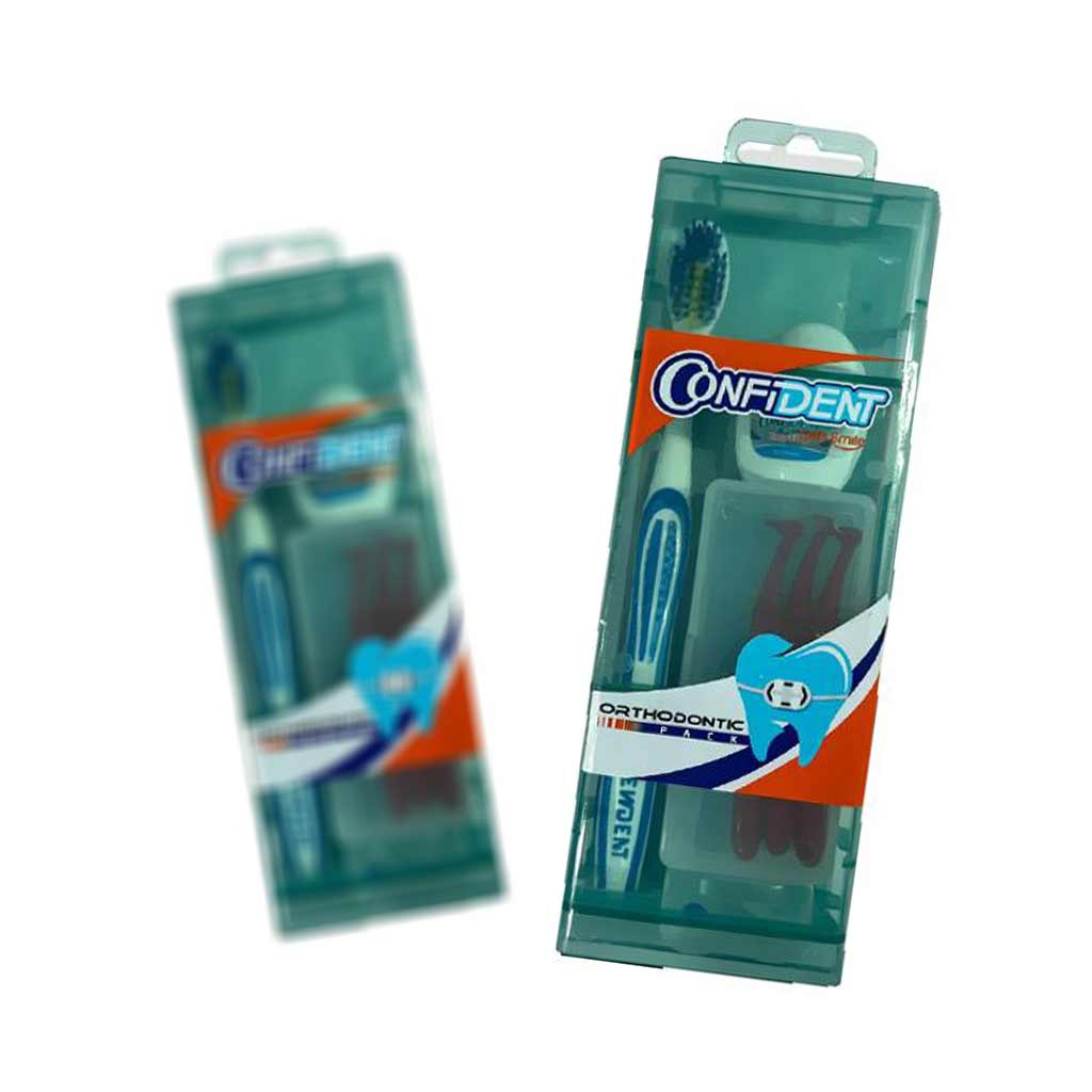 پک مسواک و نخ دندان ارتودنسی کانفیدنت