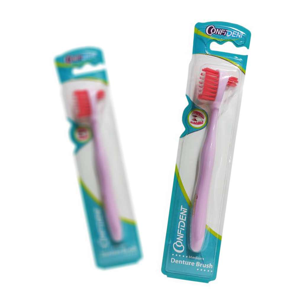 مسواک دندان مصنوعی کانفیدنت با برس متوسط