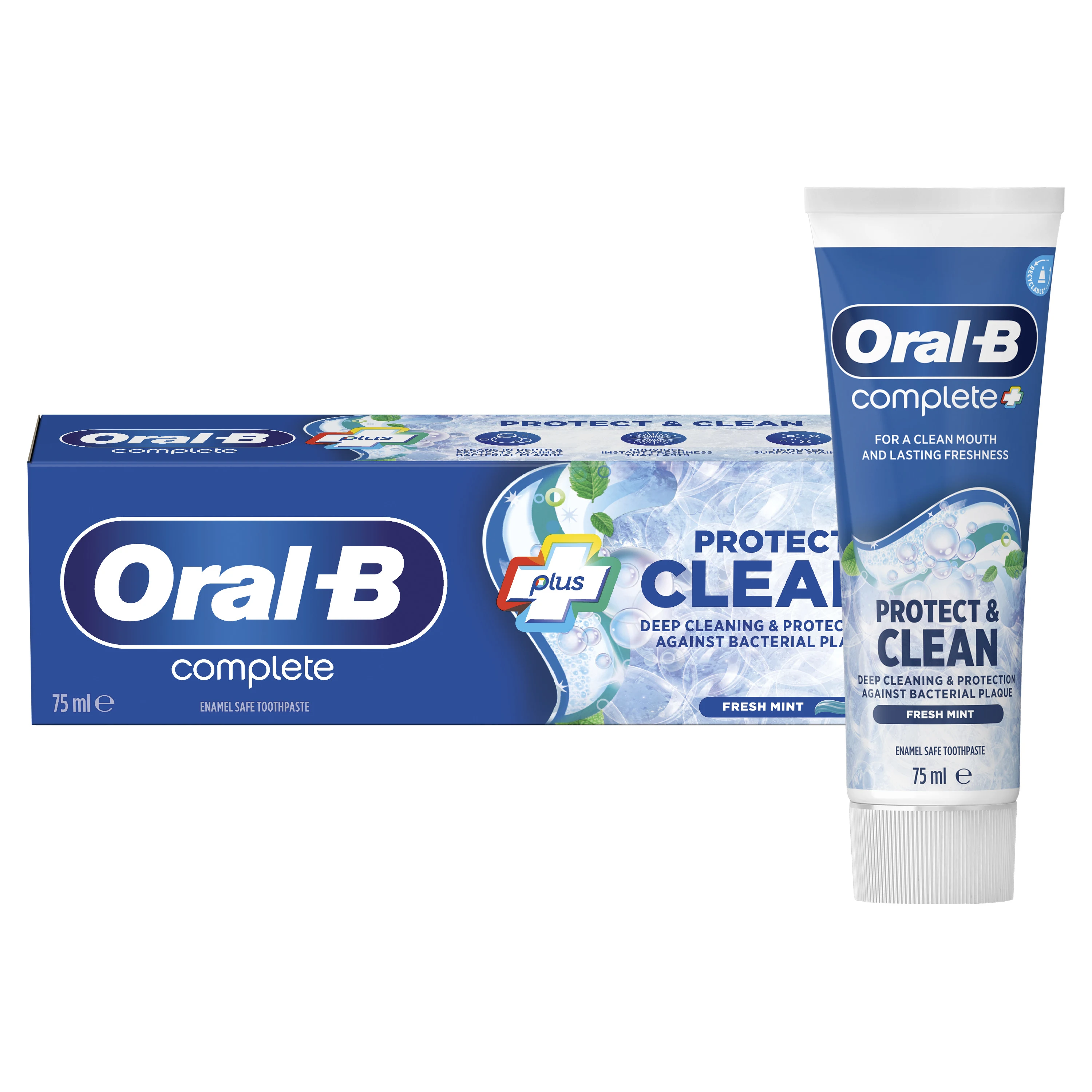 خمیر دندان اورال بی کامپلت مدل Protect & Clean حجم 75 میل