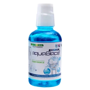 دهانشویه آکواگلاس مدل کامل (فاقد الکل) حجم ۲۵۰ میلی لیتر