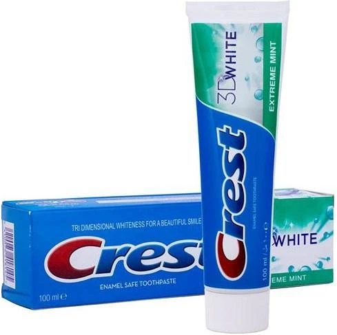 خمیر دندان کرست مدل 3D WHITE حجم 100 میل