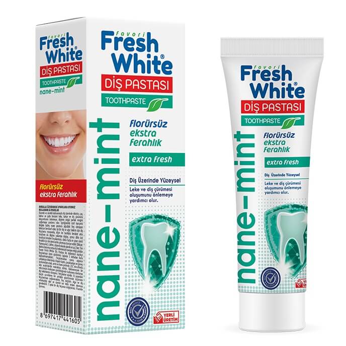خمیردندان بدون فلوراید نعنایی فرش وایت حجم 90 گرم