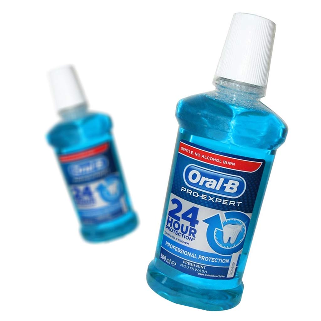 دهان شویه اورال-بی مدل Pro Expert حجم 500 میلی لیتر