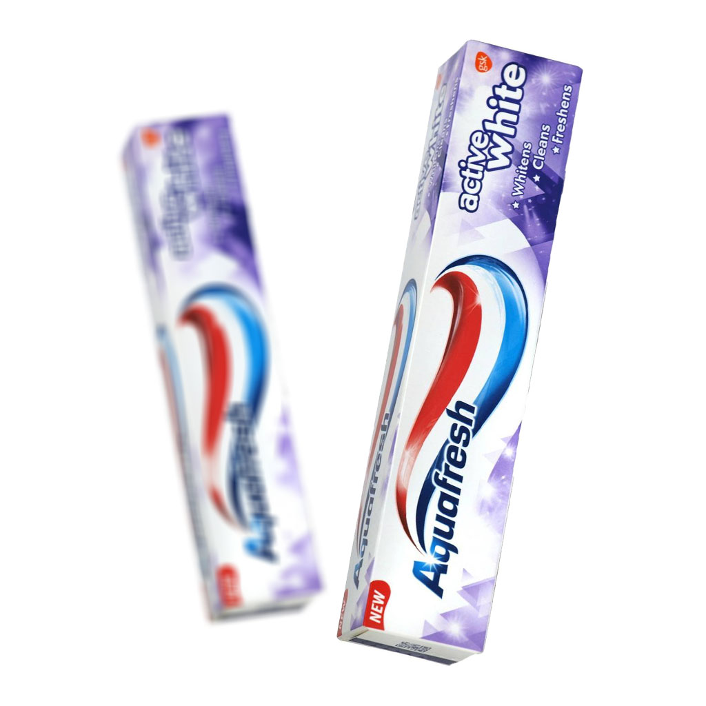 خمیردندان سفیدکننده آکوافرش Aquafresh Active White حجم 125 میلی لیتر