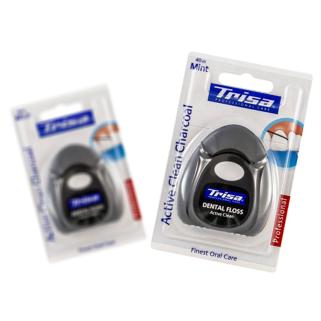 نخ دندان زغالی 40متری تريزا