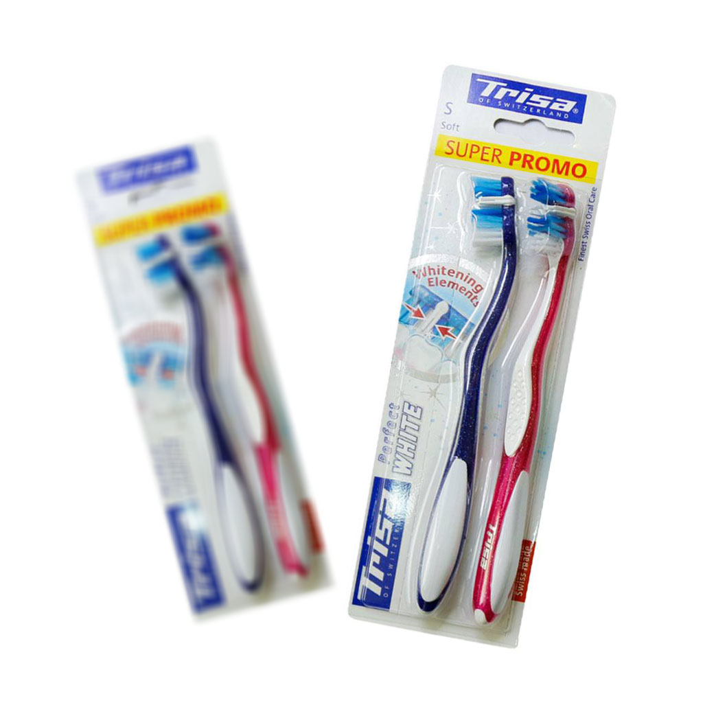 مسواک تریزا پرفکت وایت ۲عددی با برس نرم