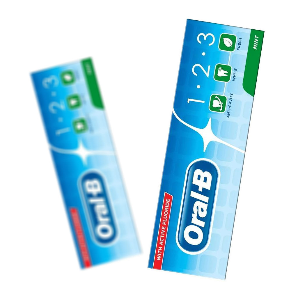 خمیردندان سه کاره اورال بی Oral B 123 Mint حجم 100 میلی لیتر