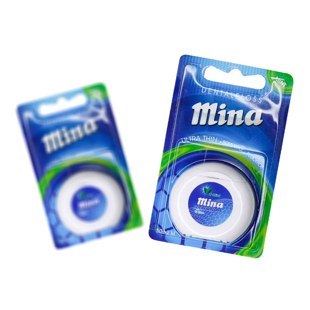 نخ دندان نعنایی مینا خیلی نازک