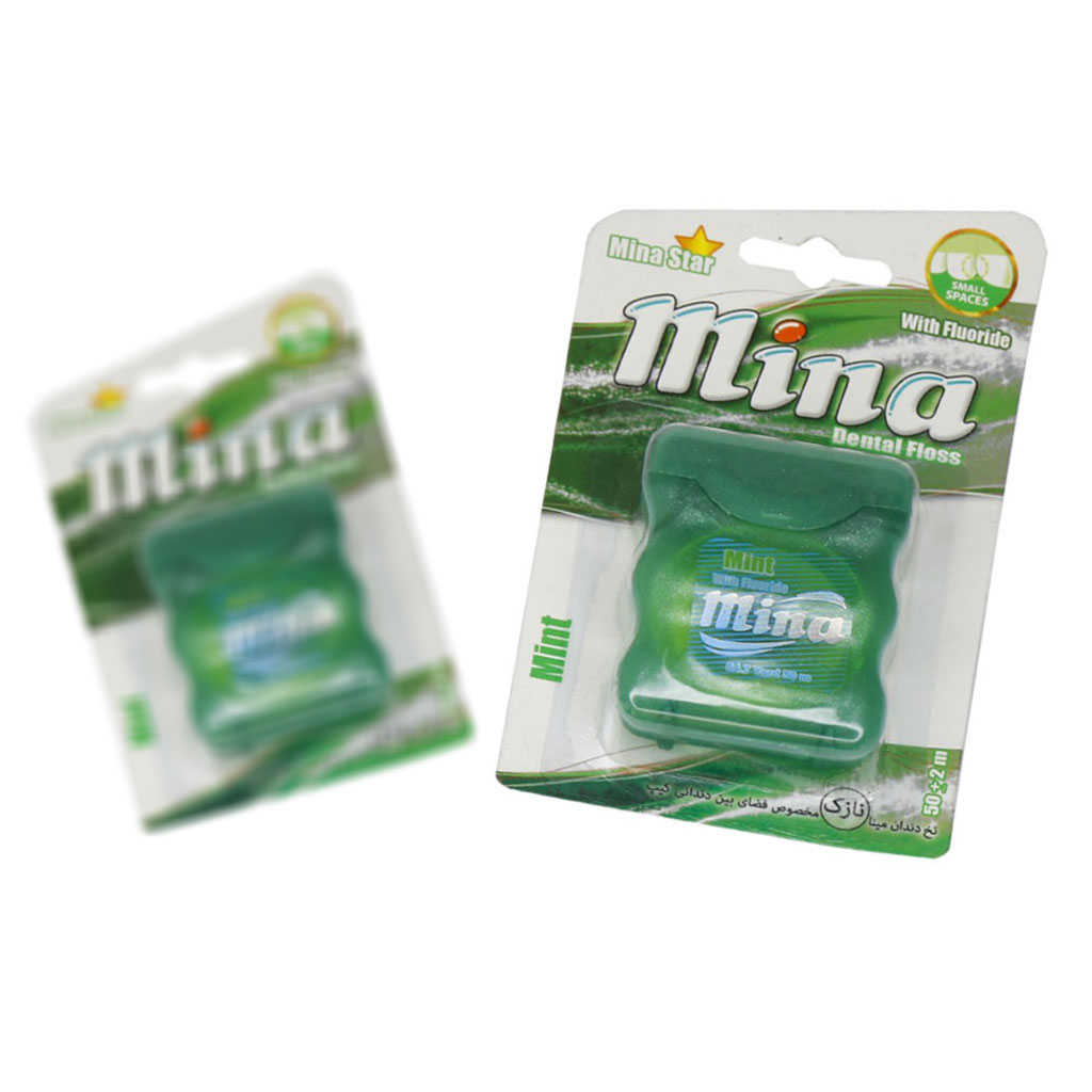 نخ دندان نعنایی نازک مینا