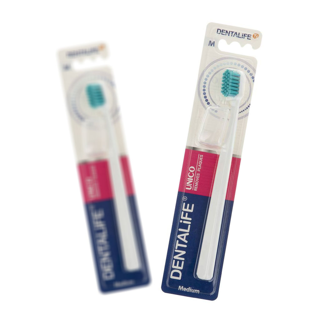 مسواک دنتالایف مدل unico با برس متوسط