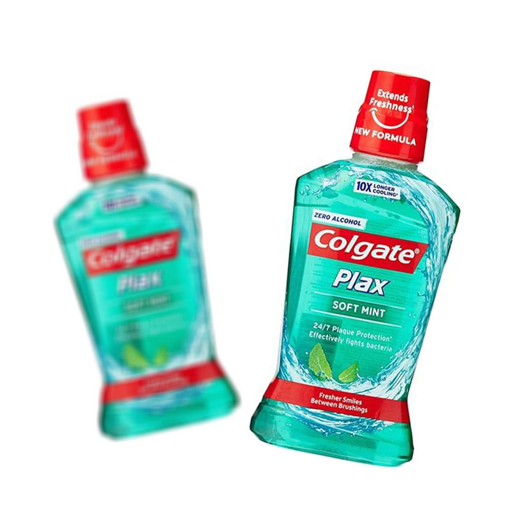 دهان شویه کلگیت سری پلکس با طعم نعنا تند