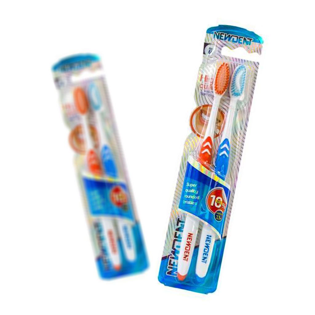 مسواک نیودنت مدل Filaments با برس متوسط بسته 2 عددی