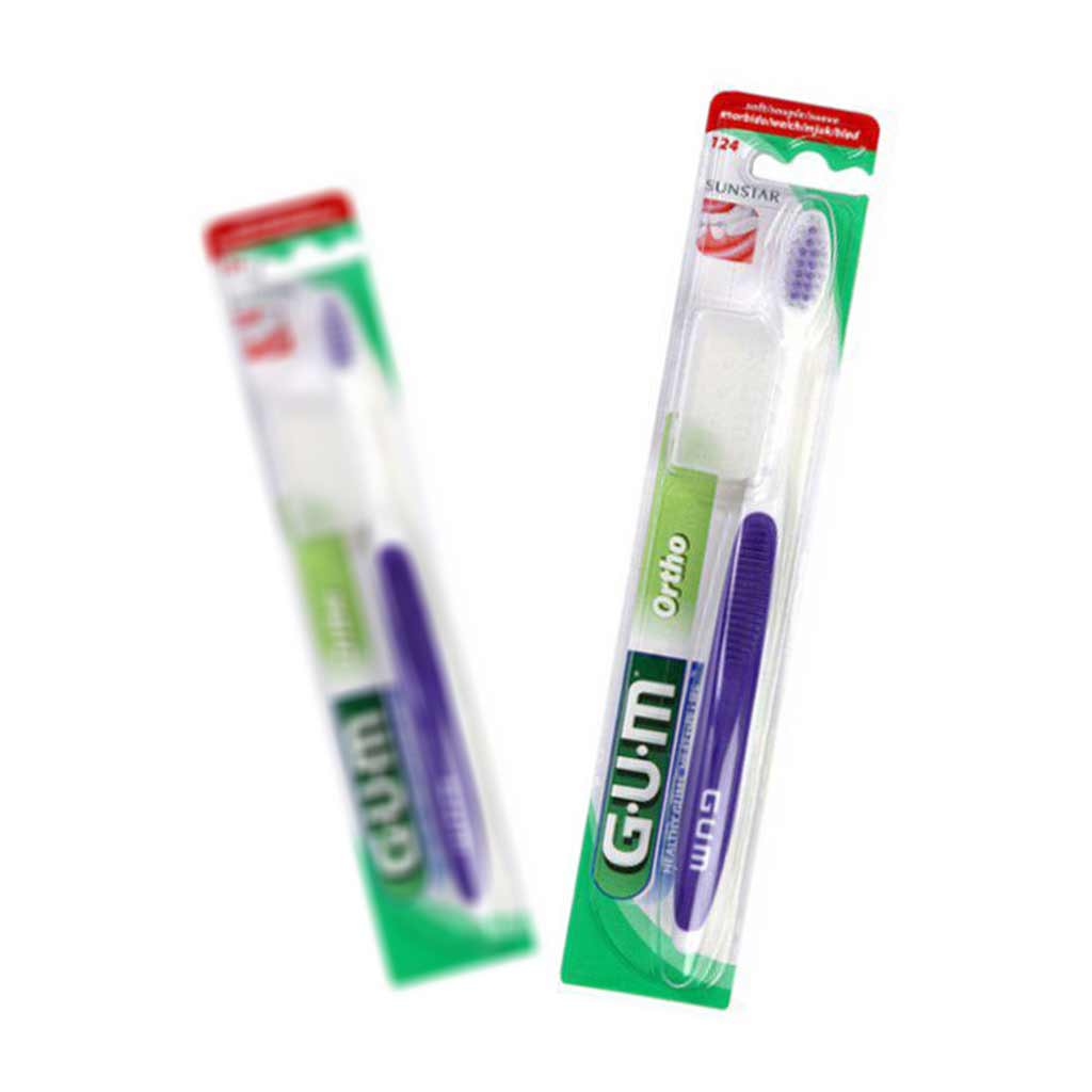 مسواک ارتودنسی جی یو ام 124 نرم G.U.M