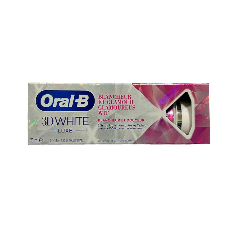 خمیر دندان سفید کننده اورال بی Oral-B مدل 3D White Luxe Blancheur حجم 75 میل
