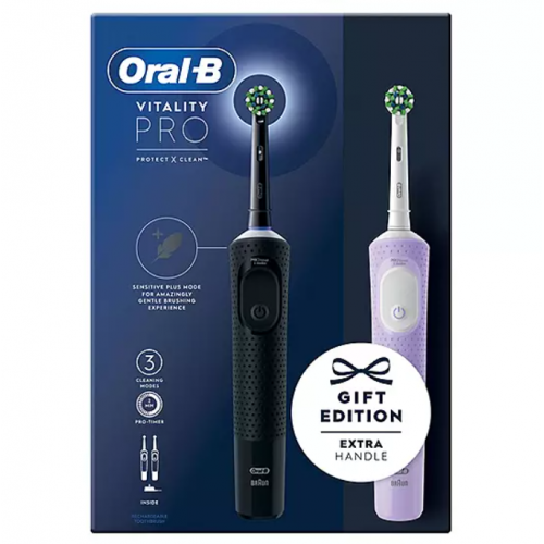مسواک برقی اورال بی دو قلو مدل vitality pro