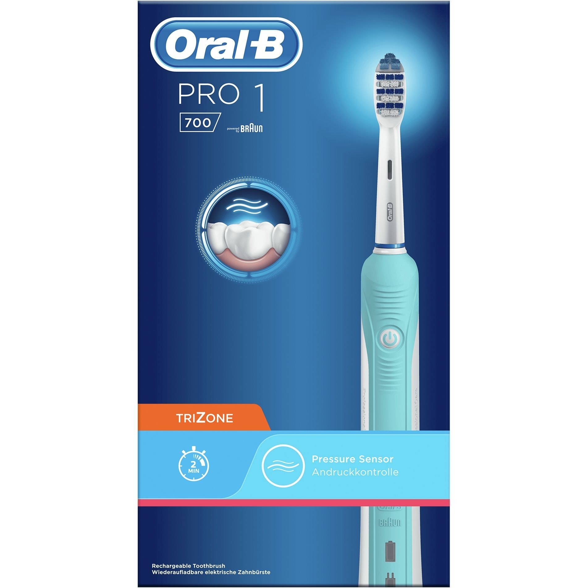 مسواک برقی اورال بی مدل Pro 1 700 TriZone oral-b