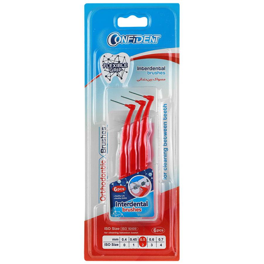 مسواک  بین دندانی کانفیدنت سایز دو