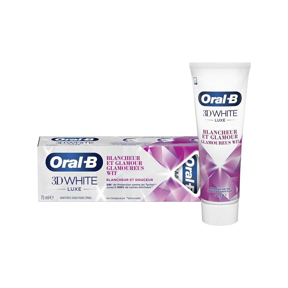 خمیر دندان اورال بی 3D WHITE مدل luxe حجم 75 میل
